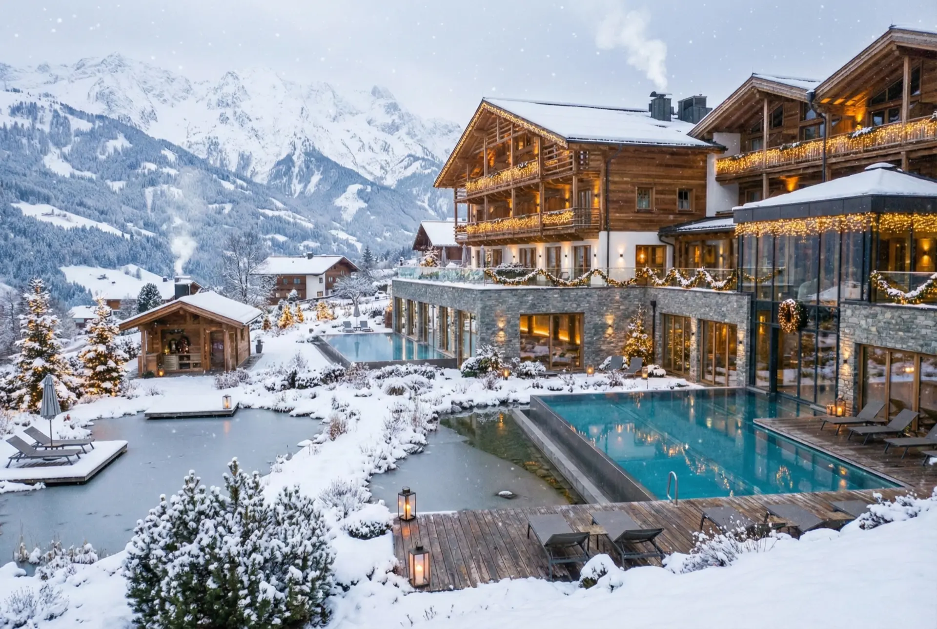 Hotel Visualisierung Winter